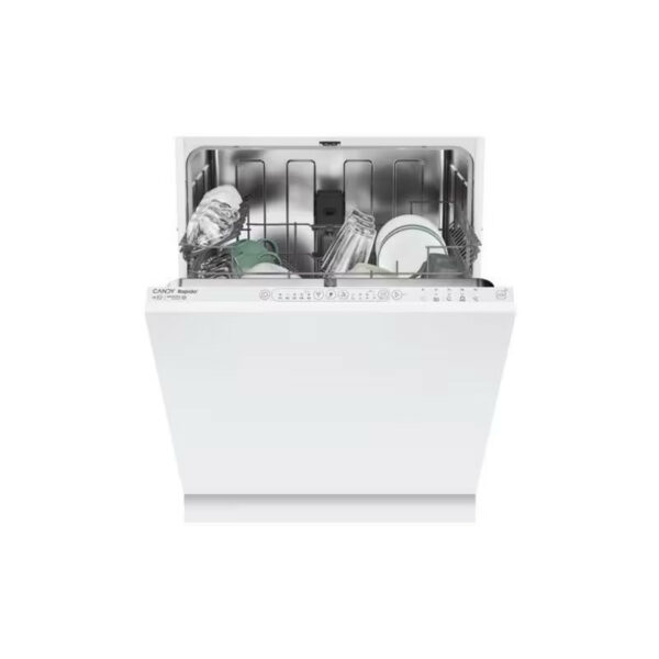 Lavastoviglie Candy CIMC E0W 3E53 da incasso a scomparsa totale 13 coperti Classe E 5 programmi Silenziosità: 53 dB Motore Inv